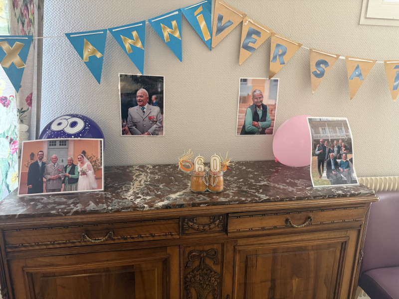 Célébration des 60 ans de mariage de M. et Mme B.