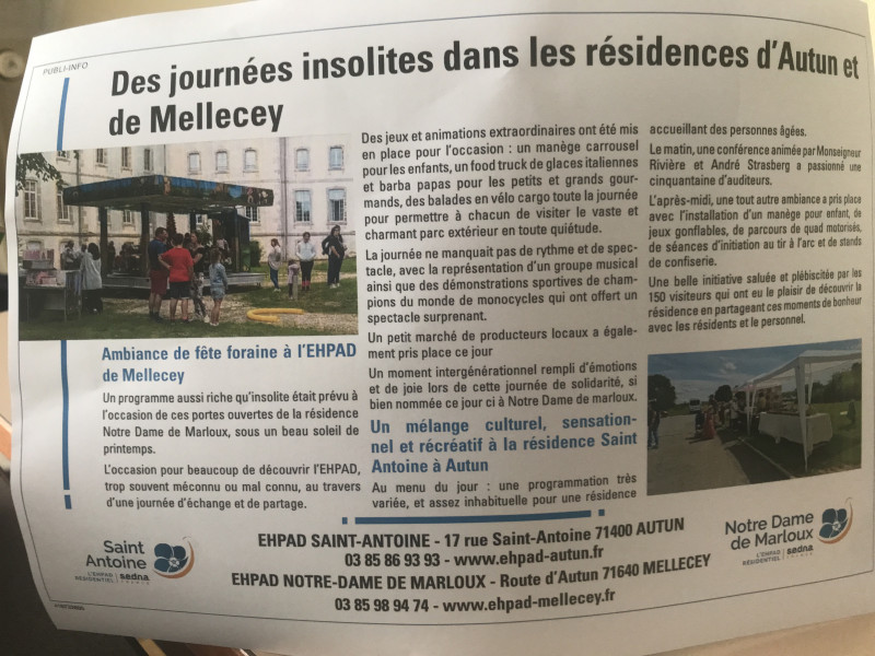 actualité EHPAD SEDNA