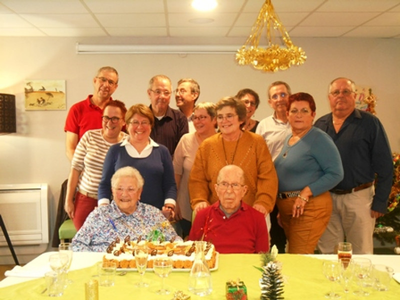 90 ans d' un couple de résident au sein de notre Ehpad