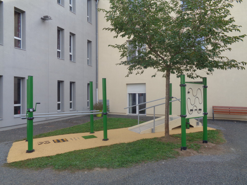 Installation d'un parcours de motricité à l'EHPAD Notre Dame de Marloux