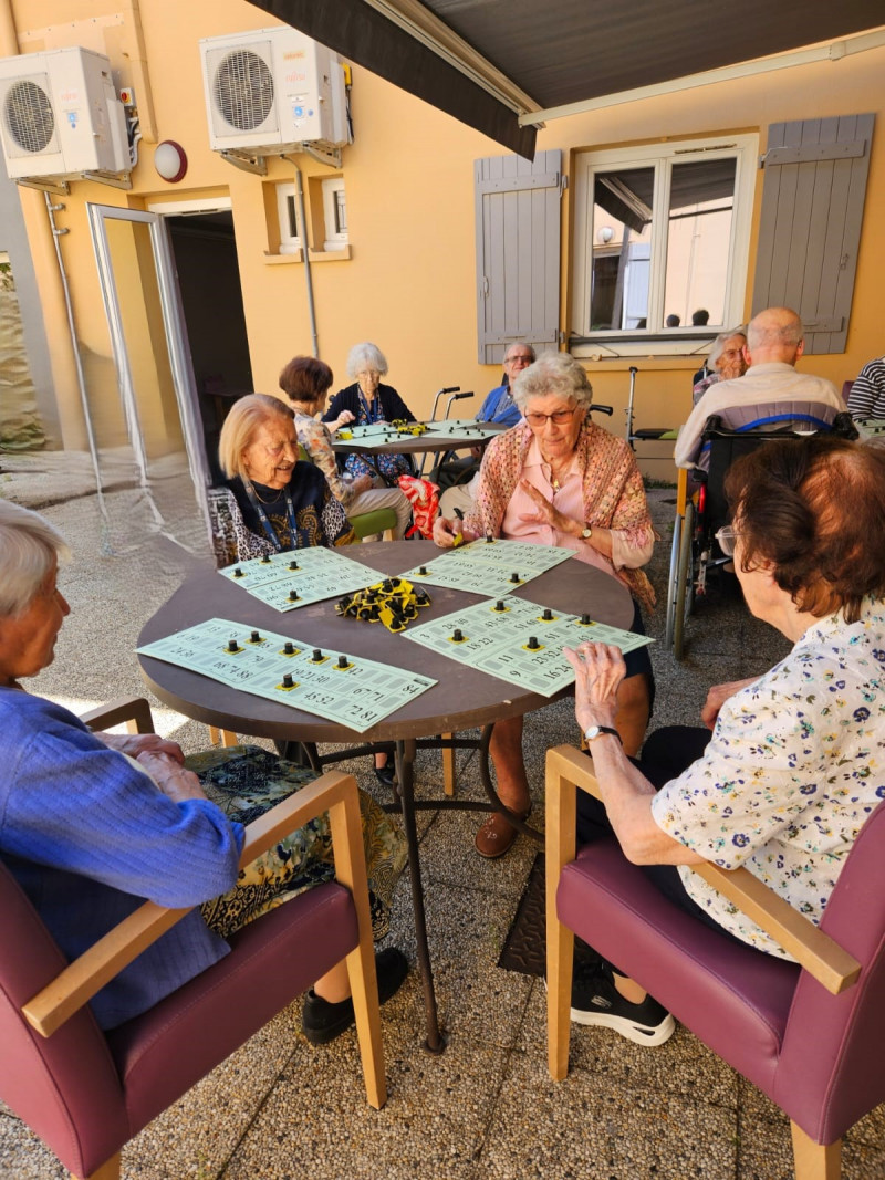 Un loto en plein air pour le plus grand bonheur des résidents