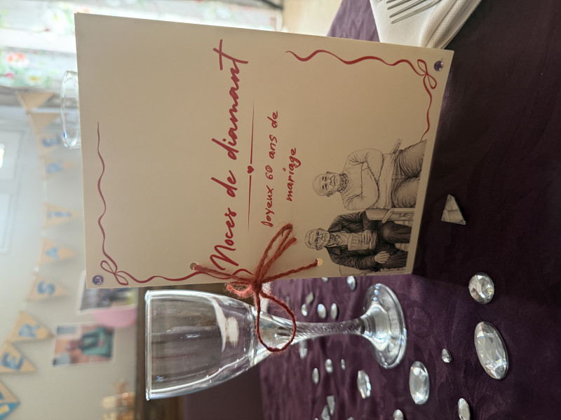 Célébration des 60 ans de mariage de M. et Mme B.