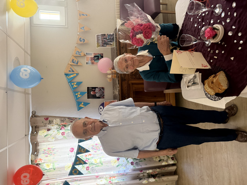 Célébration des 60 ans de mariage de M. et Mme B.